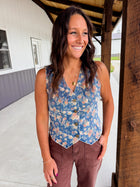 Rose Revival Denim Vest