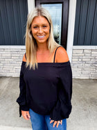 Sweet Confidence Cold-Shoulder Top