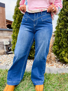 Harper Stitched Waist Denim Jeans