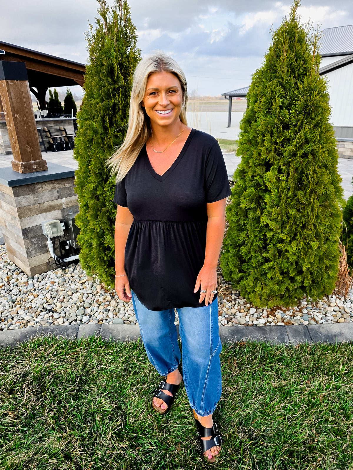 Simply Ruffle Regular Simply Sweet Ruffle Peplum Top – CJ+Co